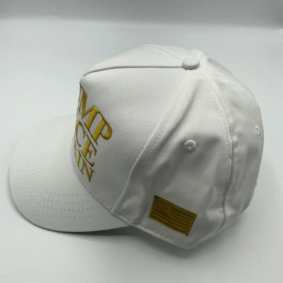 Extremely Rare Cali-Fame Trump Force Captain Logo White Trucker Hat Cap One Size